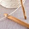 15 Pieces Wooden Bamboo Crochet Hooks Set Handcrafted Knitting Needles Weave Yarn Craft, 3 to 25 mm in Diameters